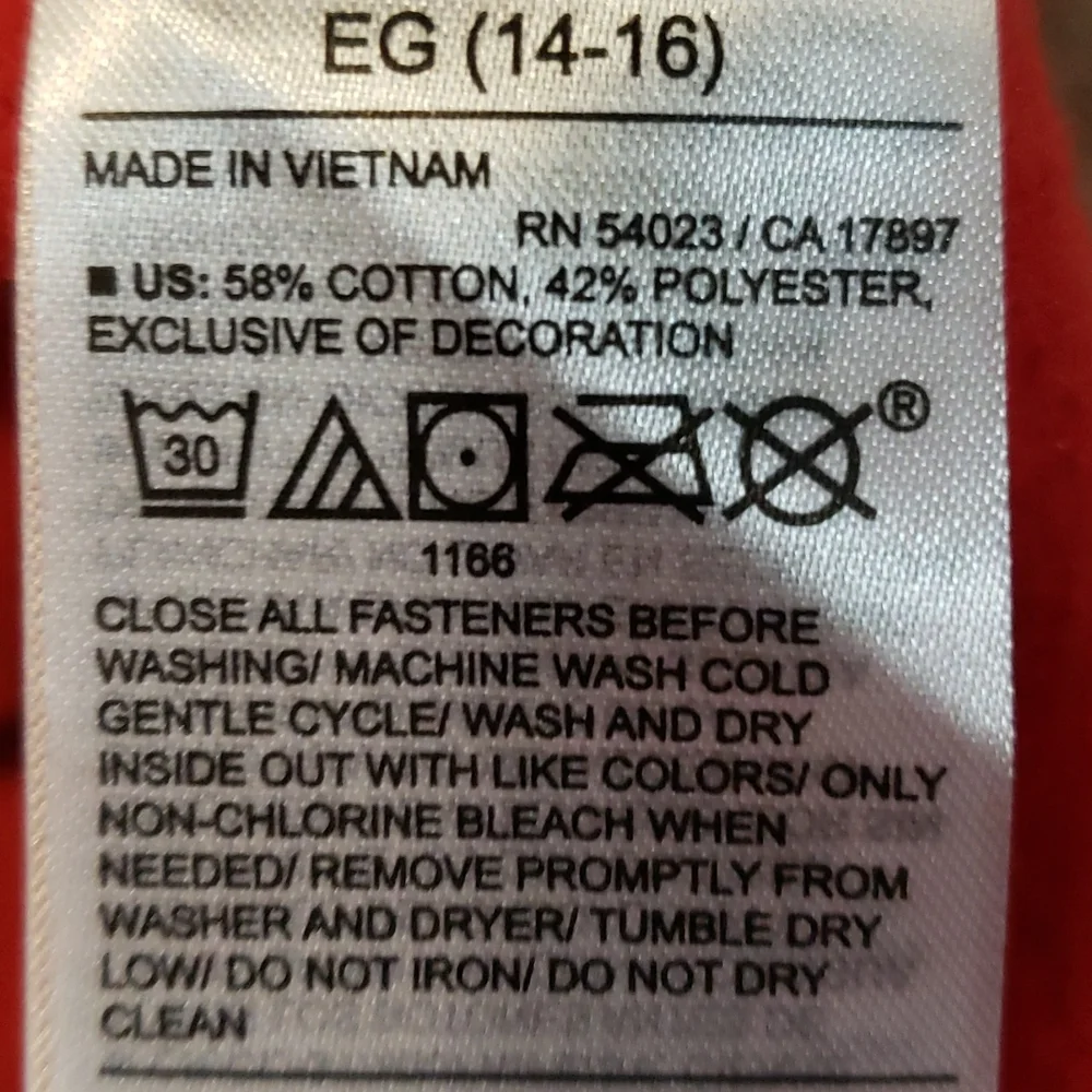 Old Navy Red cotton Blend Hoodie - Picture 8 of 8